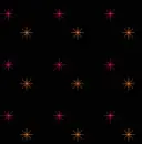 Stars with black sky
