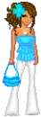 girl dressed in blue