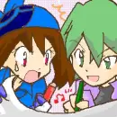 Sapphirea and Drew fighting over a map