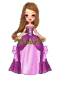 purple dress
