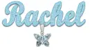 blue necklace rachel