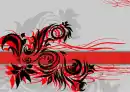 style grey black and red
