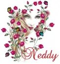 Neddy - Rose Lady Face with Butterflies