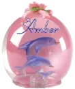 Amber - Dolphin Globe