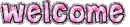 Glitter pink welcome