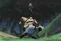 sakura got stabbed! o.o and so did zaku!