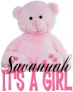 It's a Girl bear - Savannah