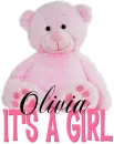 It's a Girl bear - Olivia