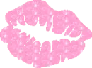 Rose Glitter Lips