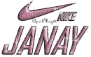 nike pink janay