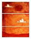 orange clouds