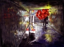 in the tunnel