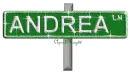 STREET NAME LANE GREEN ANDREA