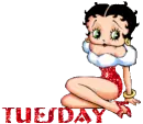Betty Boop in red tuesday
