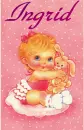 Girl with rabbit - Ingrid