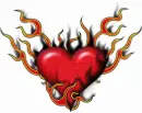 Flaming Heart Tribal