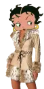 Betty Boop in fur trimmed coat