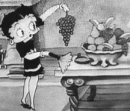 Betty Boop cleaning