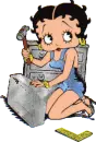 Betty Boop doing repairs