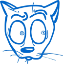blue cat