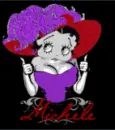 Betty Boop with the name Michele