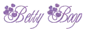 Betty Boop written in purple