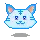 blue stripes kitty yumeusa
