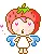 strawb chibi emoticon - love eyes