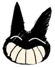 black happy bunny