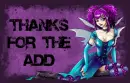 Thanks for the add goth fairy