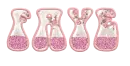 Glossy Glass Glitter Text - Faye