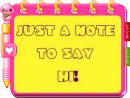 hi - a note