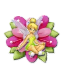 Sparkled Tinkerbell on Flower