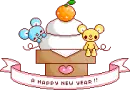 cute rats with cake