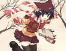 Happy anime girl