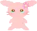pink bunny crying