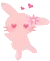 pink bunny love