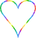 Rainbow heart