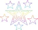 Rainbow stars