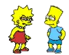 lisa and bart Simpson