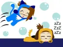 Shikamaru the puppy and Haley the kitty