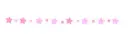 pink star divider