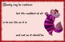 Sanity is madness