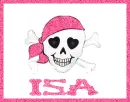 Isa Skull Pink