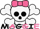 Maggie Pink Skull