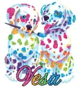 colorful puppies vesa