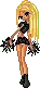 cheerleader with pompoms
