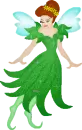fairy in green dress