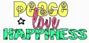 peace love happiness