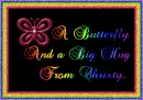 A Butterfly & Big Hug From Christy.